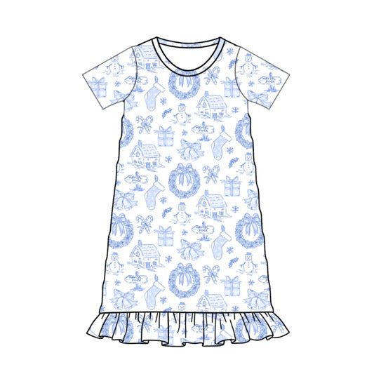 Christmas Toile night gown
