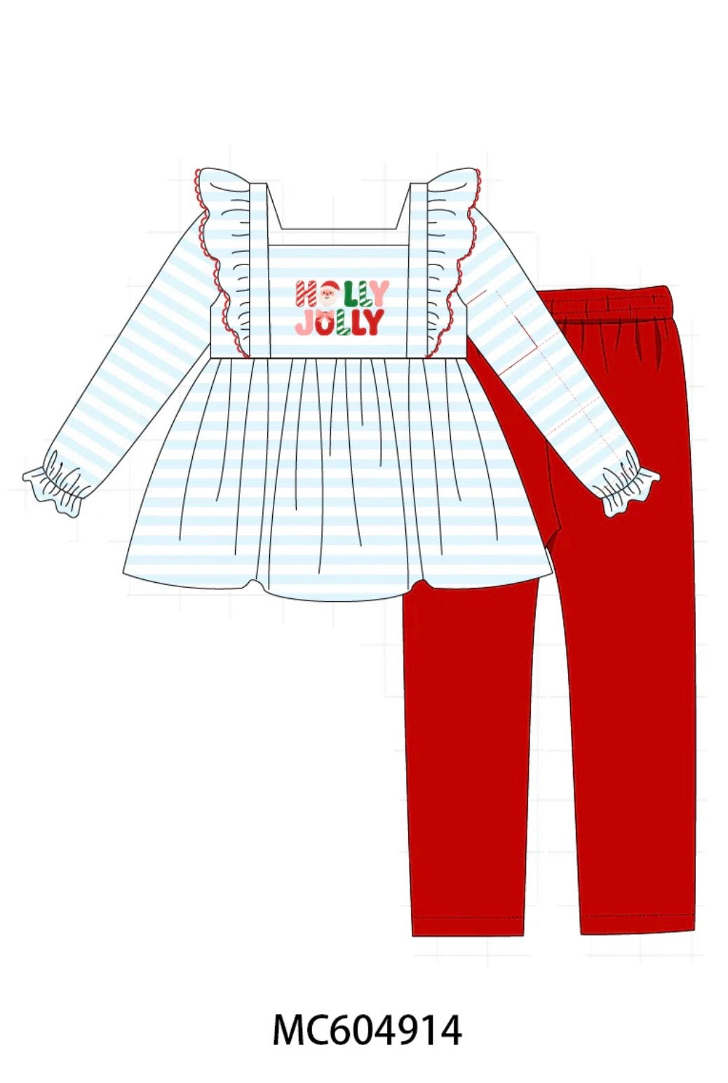 Holly Jolly Girls pant set