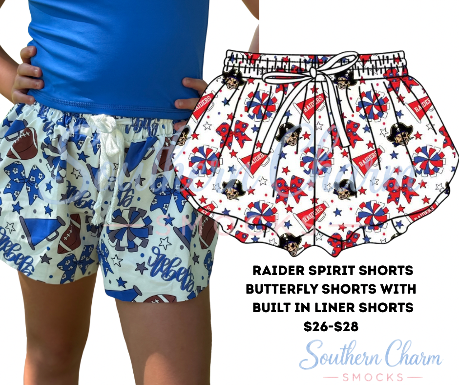 Raiders butterfly shorts
