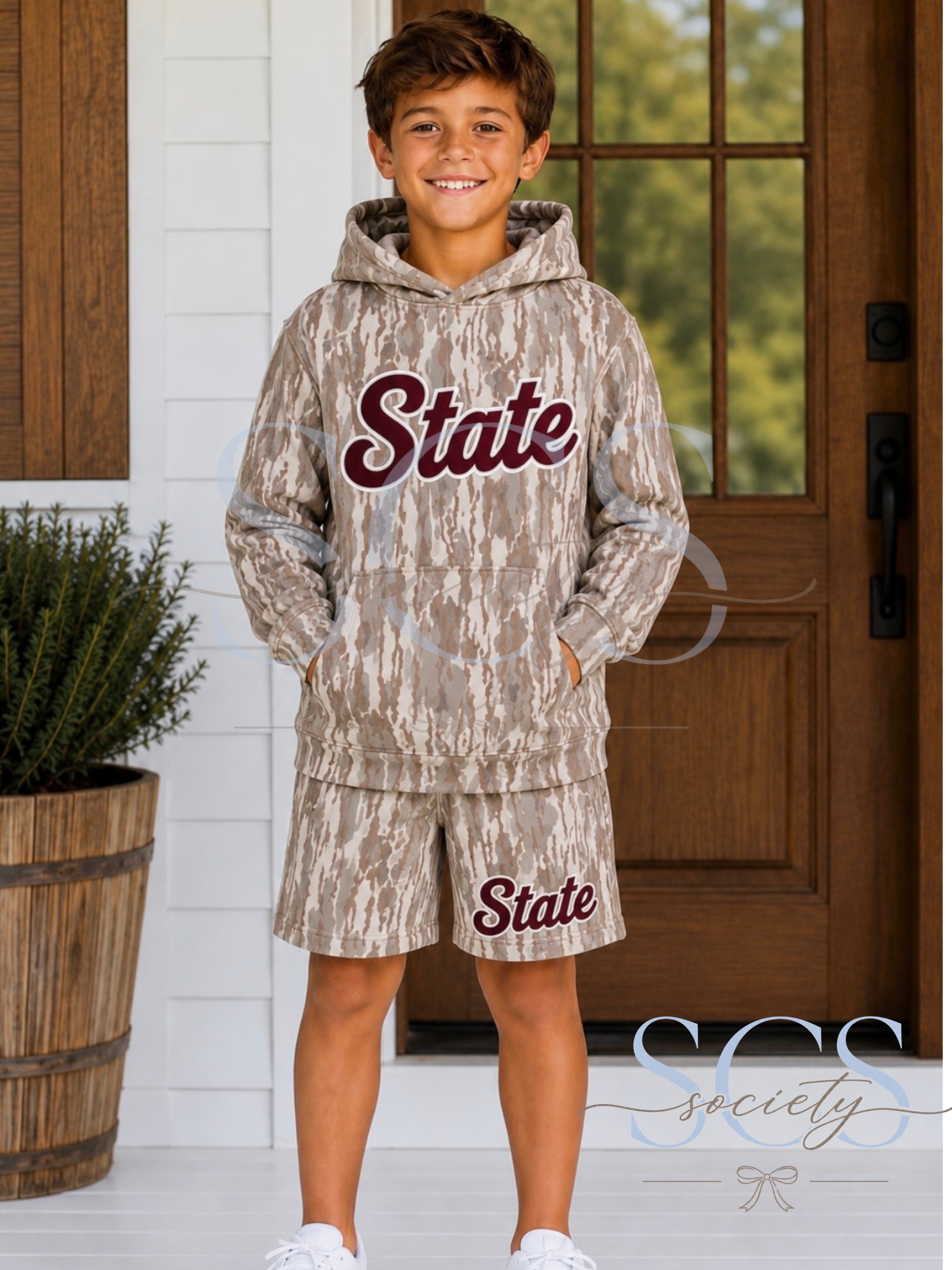 Boys Camo State set