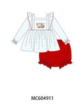 Holly Jolly Girl bloomer set