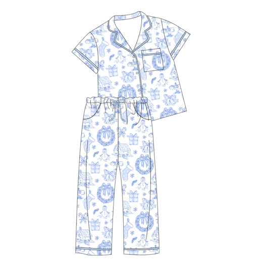 Women's Christmas Toile Pants set